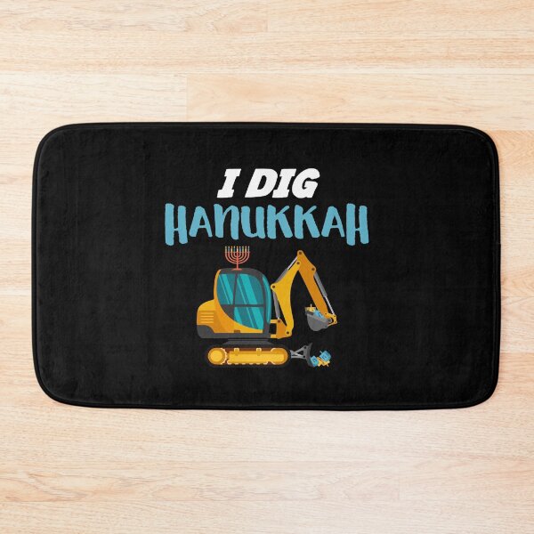 Item preview, I Dig Hanukkah Excavator Construction Machine designed and sold by Dressed For  Duty.