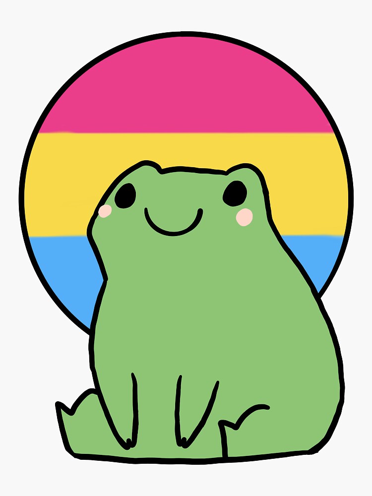 "Pansexual flag frog" Sticker for Sale by ThePaintedFrog | Redbubble