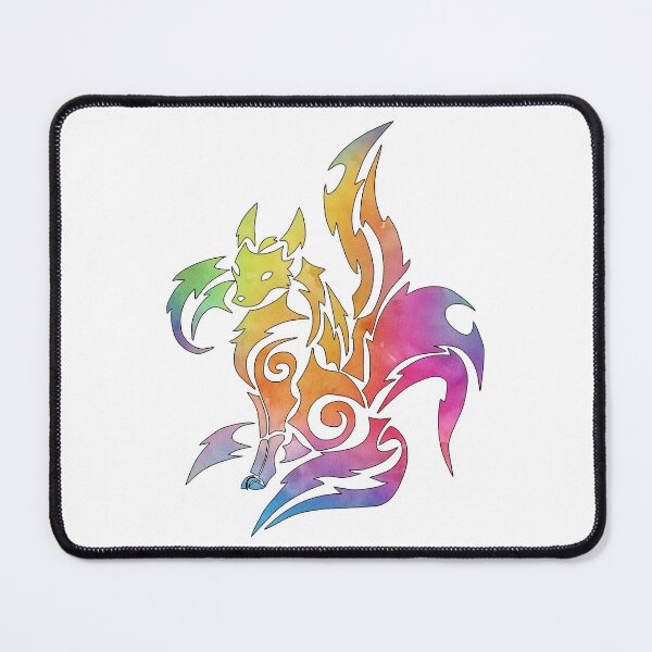 Item preview, Rainbow Kitsune Gumiho Five tailed fox designed and sold by NiAArtland.