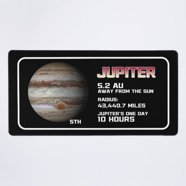 Item preview, Planet Jupiter's information -  Gas giant with a mass  designed and sold by tpMinimalist.
