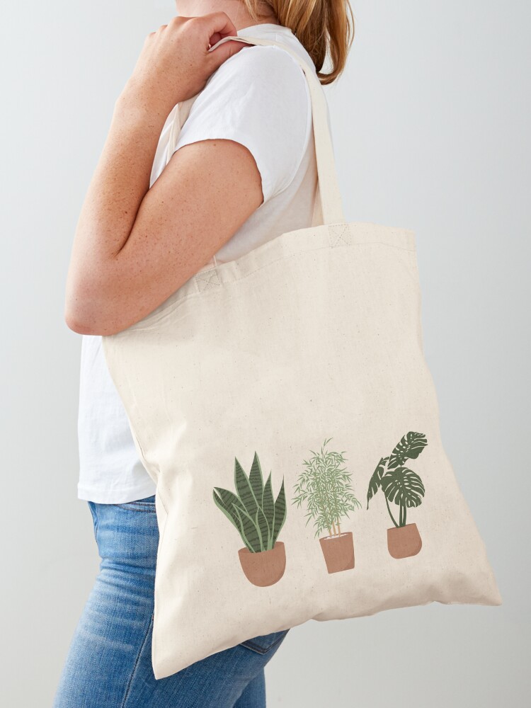 Pastel Leaves Tote Bag — house-plant-west