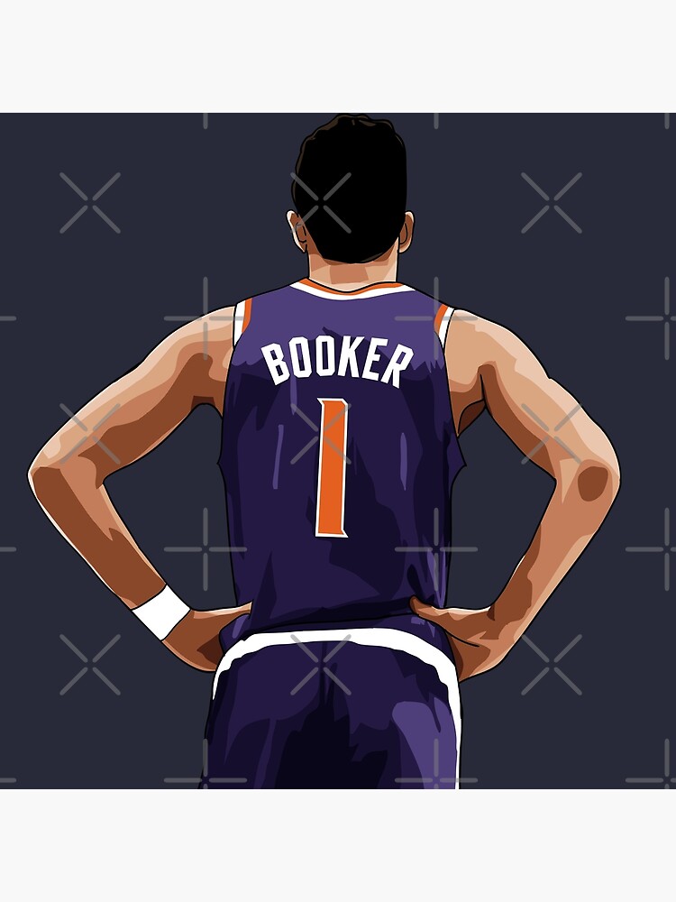 Download Devin Booker Los Suns Black Jersey Wallpaper