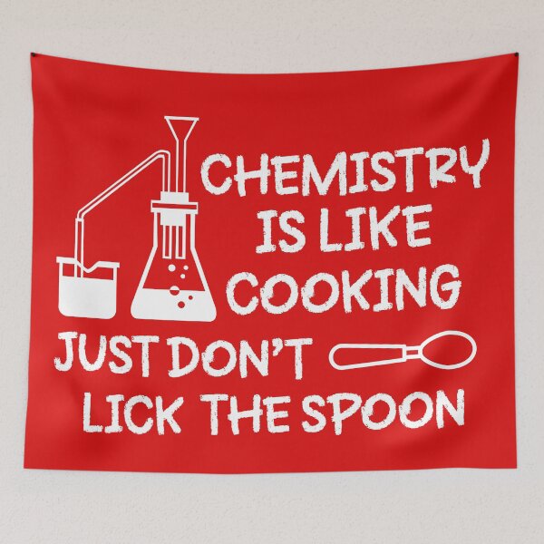 Item preview, Chemistry Is Like Cooking Just Don't Lick The Spoon, Chemistry Teacher, Science Teacher, Laboratory Themed Design designed and sold by DesignHouse07.