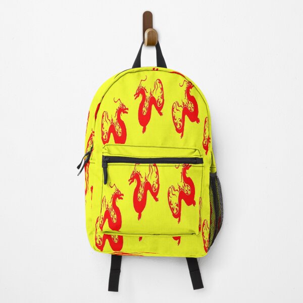 Item preview, Red dragons on yellow designed and sold by tetibright.