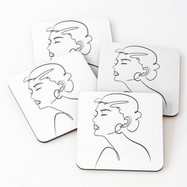 Item preview, Line art woman portrait designed and sold by joanna-jpg.