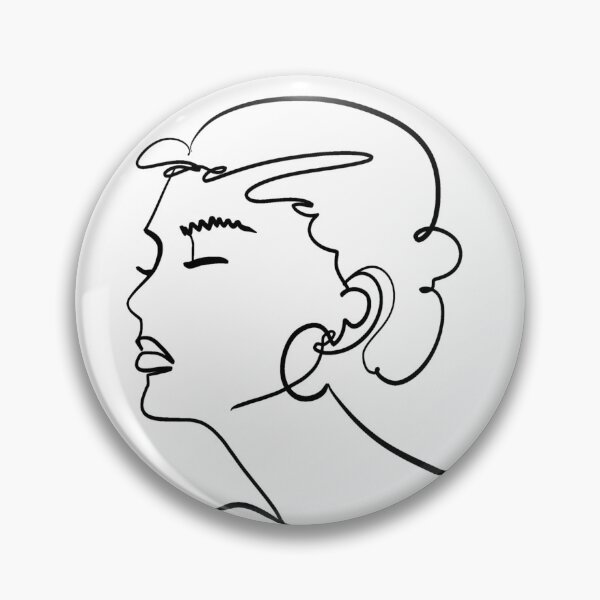 Item preview, Line art woman portrait designed and sold by joanna-jpg.