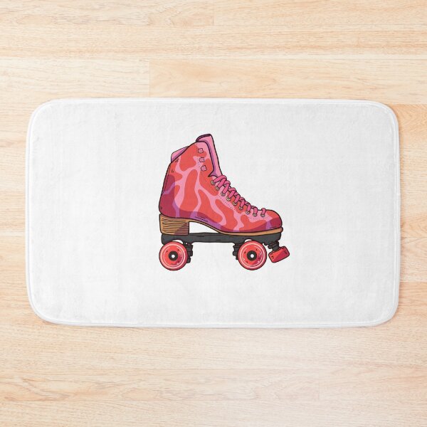 Item preview, Pink and Red Strawberry Cow Print Pattern Roller Skate designed and sold by Aileen Swansen.