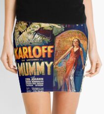 Mummy Boris Karloff Movie Vintage Poster Mini Skirt