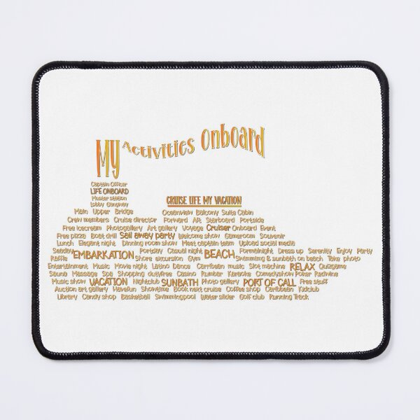 Item preview, Cruise life my vacation, activities onboard, Cruise lover, Have fun cruise ship designed and sold by NineJuly.