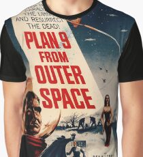 Plan 9 From Outer Space Vintage Movie Poster Graphic T-Shirt