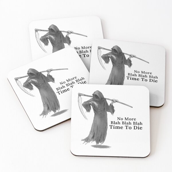 Item preview, No More Blah Blah Blah - grim reaper - funny designed and sold by UnseenCreations.