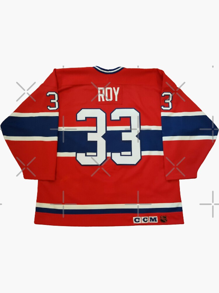 "Patrick Roy Jersey " Sticker by dstlaurent Redbubble