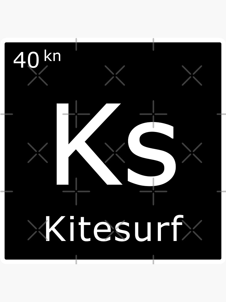Pegatina «KS 40KN KITESURF CHEMICAL / drk tabla periódica del