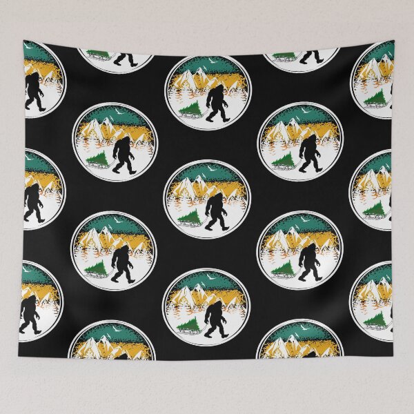 Item preview, Funny Bigfoot Christmas Tree Sledding Sasquatch Xmas designed and sold by CharJens.