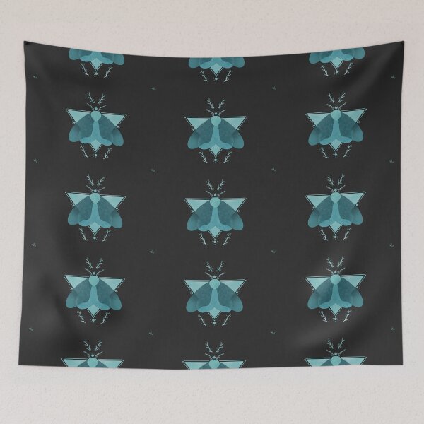 Item preview, Blue Triangle Moth designed and sold by dunderthere.