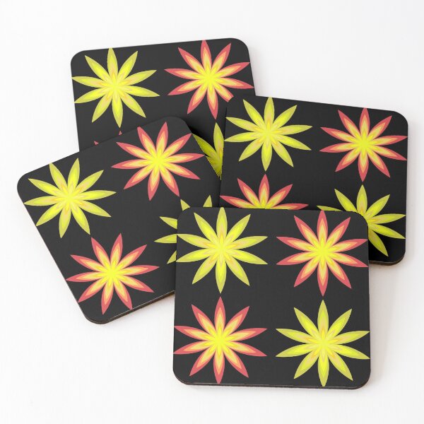 Item preview, Colorful flowers repeat pattern graphic art designed and sold by Sameera Amir.
