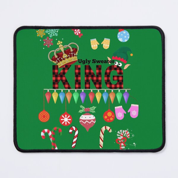 Item preview, Ugly Sweater King!  Candy Canes and Balls!  designed and sold by CharWilcox.