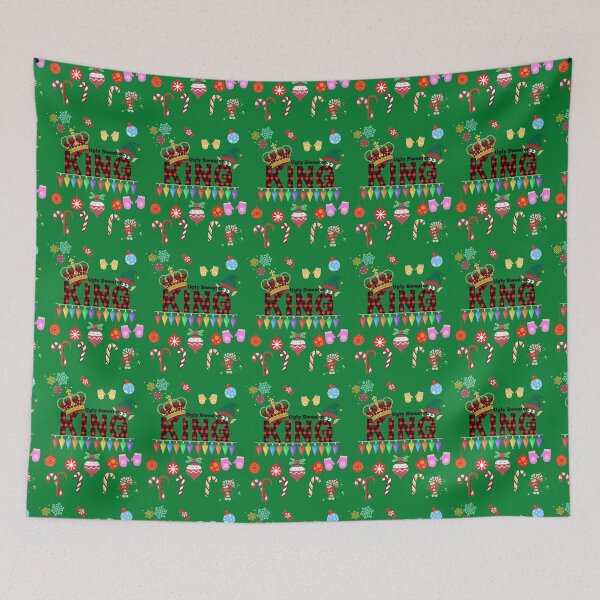 Item preview, Ugly Sweater King!  Candy Canes and Balls!  designed and sold by CharWilcox.