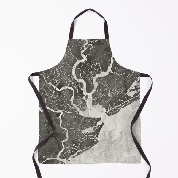 Item preview, Charleston Neutral Artistic Map designed and sold by Interpret108.