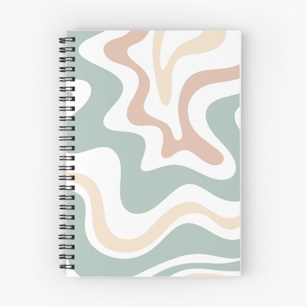 Item preview,  Liquid Swirl Retro Abstract Pattern 5 in Light Sage Celadon Green  designed and sold by kierkegaard.