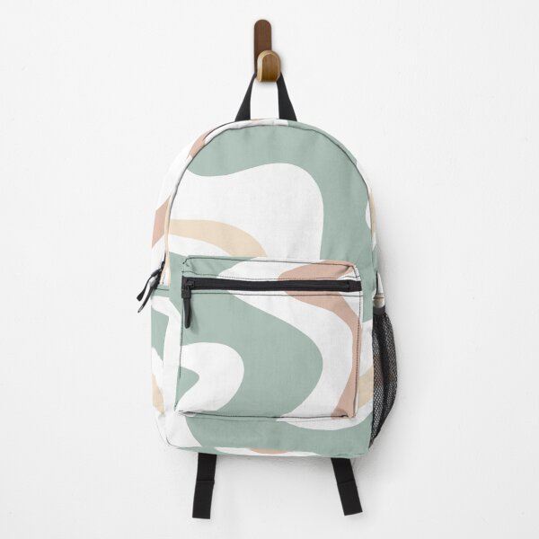 Item preview,  Liquid Swirl Retro Abstract Pattern 5 in Light Sage Celadon Green  designed and sold by kierkegaard.