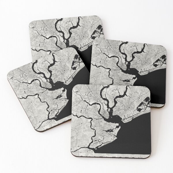 Item preview, Charleston Neutral Artistic Map Neutral designed and sold by Interpret108.