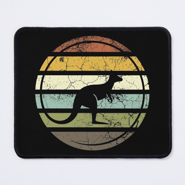 Item preview, Australian kangaroo retro sunset style designed and sold by CrazyHowCool.