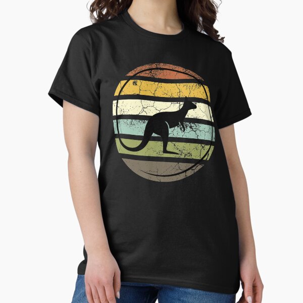 Item preview, Australian kangaroo retro sunset style designed and sold by CrazyHowCool.