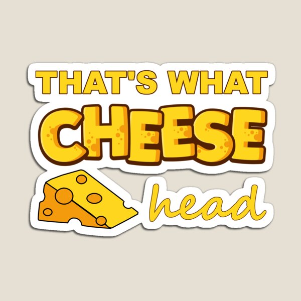 Green Bay Packers Cheesehead Design Magnet for Sale by Stayfrostybro