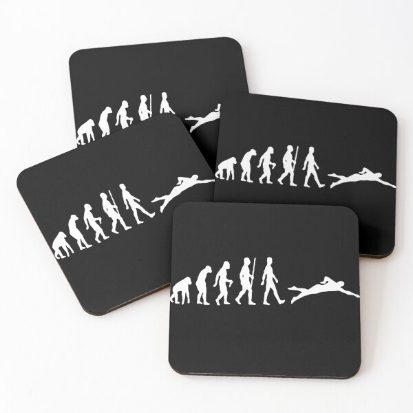 Item preview, Swimming Evolution of Swimmer Life in the Fast Lane Swimming Art Design Happy Apparel Essential Inspiration Joy Mood Funny designed and sold by DesignByHeartUK.