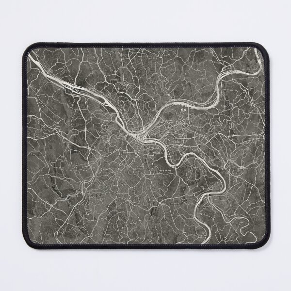 Item preview, Pittsburgh Neutral Artistic Map designed and sold by Interpret108.