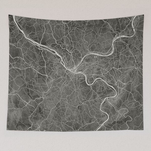 Item preview, Pittsburgh Neutral Artistic Map designed and sold by Interpret108.