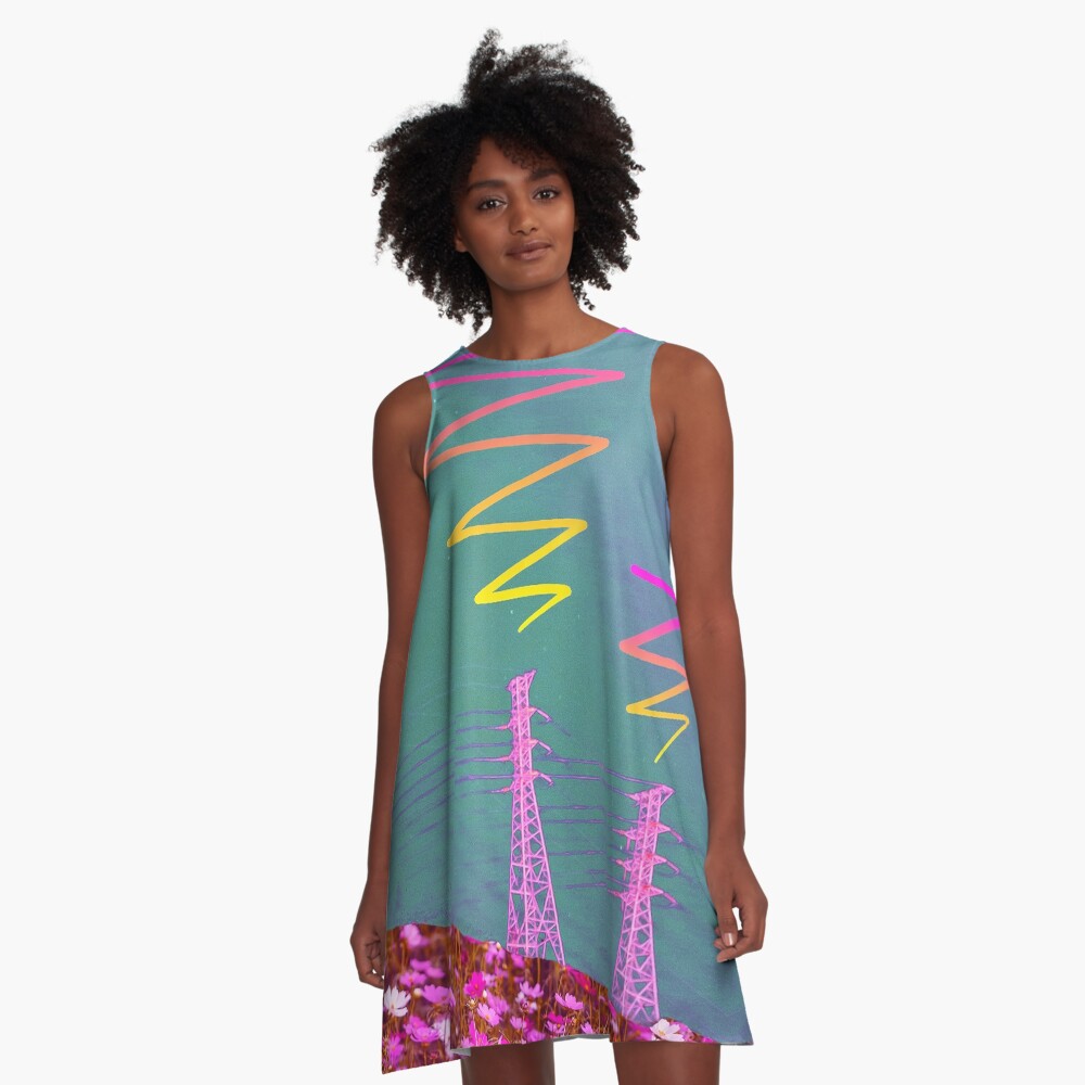 Take a Memo - Calling Space A-Line Dress