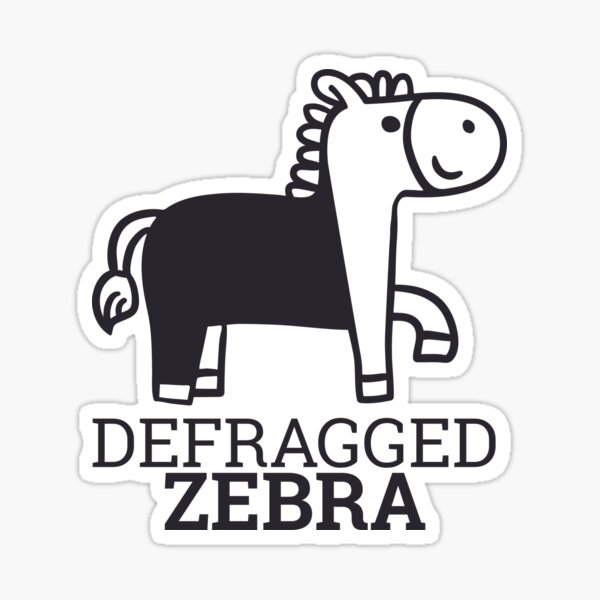 Item preview, "Defragged Zebra | Admin" designed and sold by MPS-Designs.