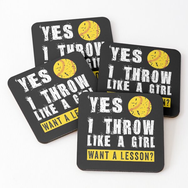 Item preview, yes i throw like a girl Want A Lesson designed and sold by binly123.