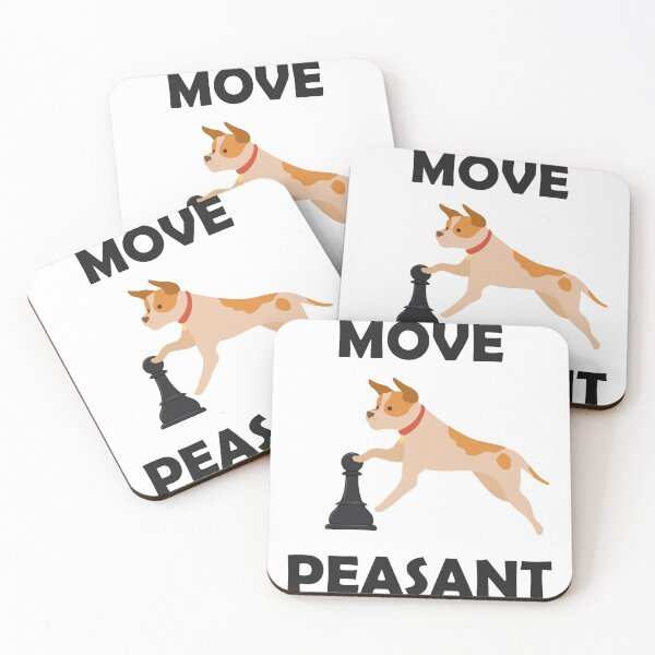 Item preview, Move Peasant - Dog Chess edition designed and sold by ChessMadness.