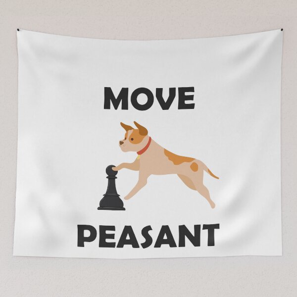 Item preview, Move Peasant - Dog Chess edition designed and sold by ChessMadness.