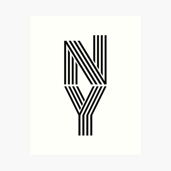 Artikel-Vorschau von NY Vintage/Retro Bold Graphic Souvenir Geschenk, designt und verkauft von HauteLeopard.