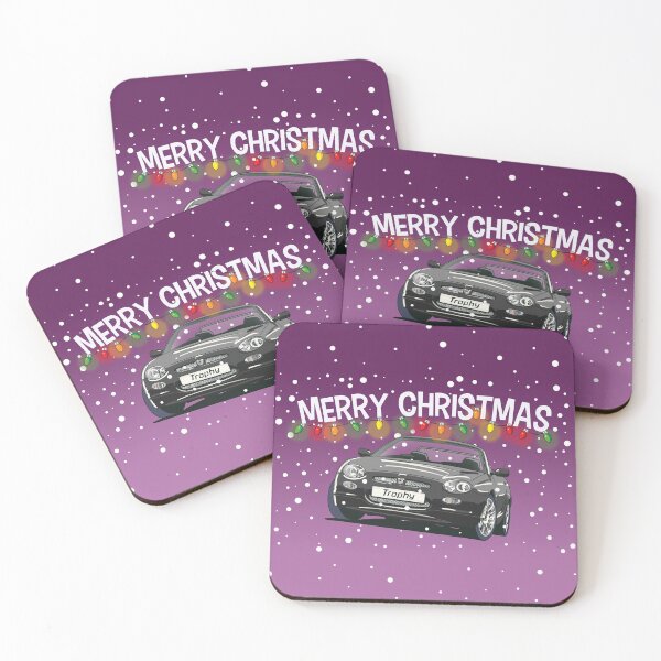 Item preview, Anthracite Black MGF Trophy Car Christmas Greeting Card designed and sold by Webazoot Industries - Car Art.