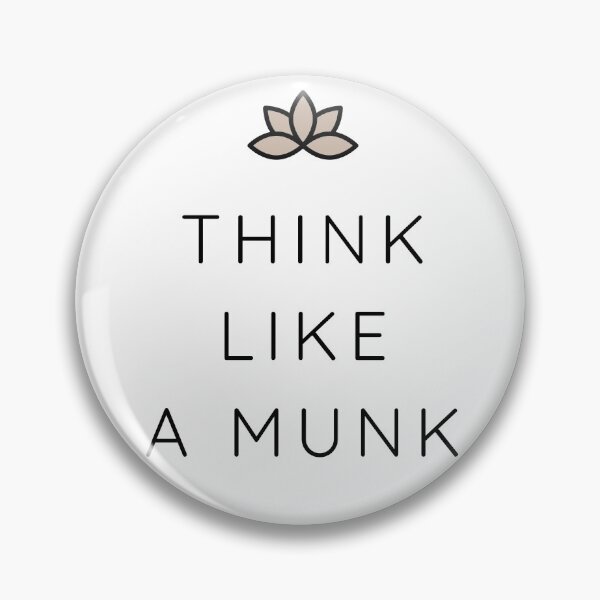 Item preview, Think like a munk black designed and sold by CreateLifeMagic.