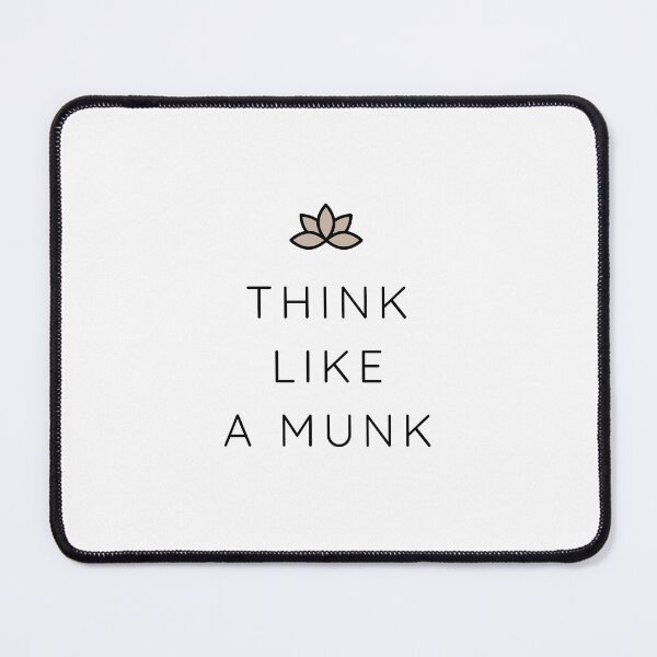 Aperçu de l'œuvre Pense comme un munk black créée et vendue par CreateLifeMagic.