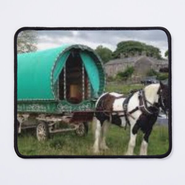 Item preview, horse drawn gipsy bowtop wagon designed and sold by amy greaves.