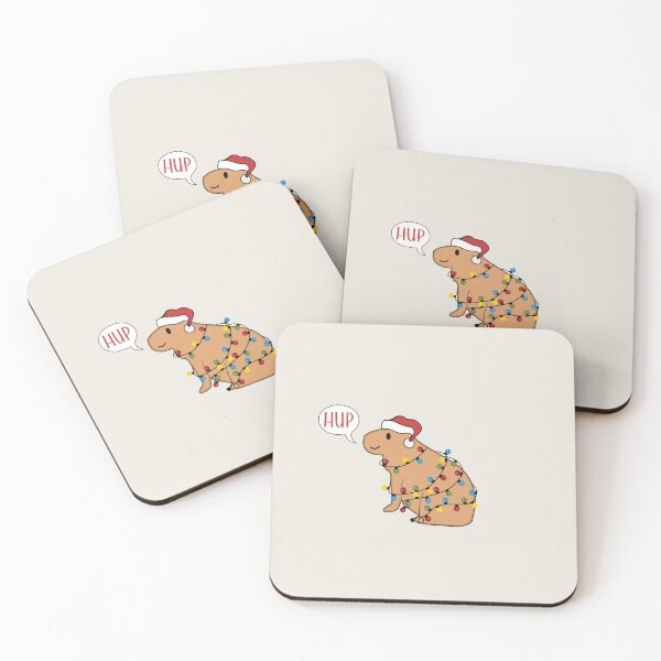 Item preview, Capybara in Christmas Lights saying HUP designed and sold by ArlacV.