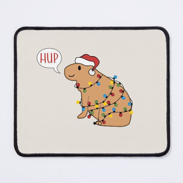 Item preview, Capybara in Christmas Lights saying HUP designed and sold by ArlacV.