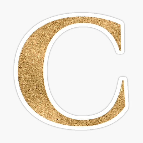 Gold Alphabet Stickers, Clear Letter and Number Sticker