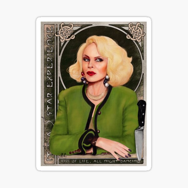 Kylie Minogue - Kiss Of Life inspired digital portrait Sticker