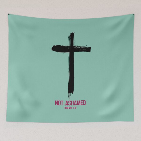 Item preview, Not ashamed, christian quote designed and sold by IsisOsiris.