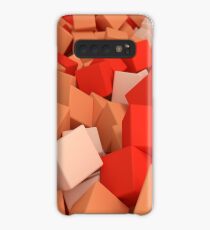 3d bulk of orange cubes Case/Skin for Samsung Galaxy