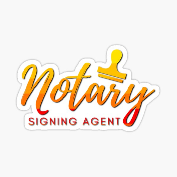 Item preview, Notary Signing Agent | Red to Yellow designed and sold by PeakdPerfection.