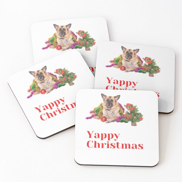 Item preview, Yappy Christmas - Happy Yappy Christmas dog design designed and sold by Doggymadness.